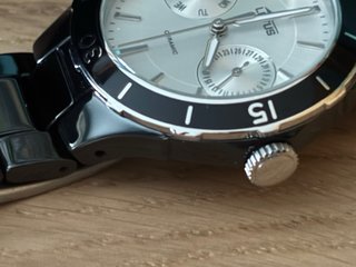 Reloj Lotus Cerámica Negro y Plateado