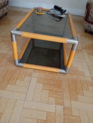 Sofá cama con funda estampada
