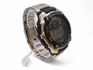 RELOJ CASIO 3199 AE-2000W CORREA METALICA ESFERA NEGRA