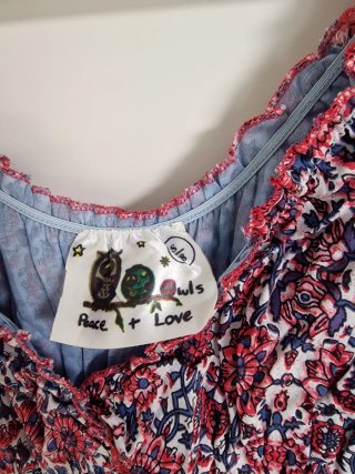 Vestido Peace + Love corto talla S