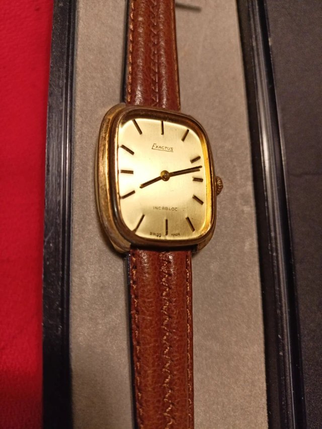 Reloj Exactus Mecánico Vintage Suizo