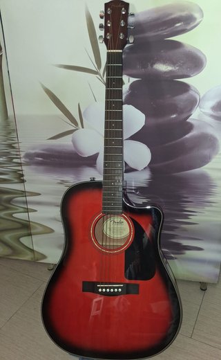 Guitarra Fender Acústica Roja