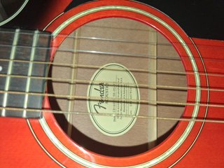 Guitarra Fender Acústica Roja