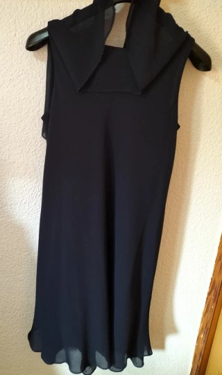 Vestido largo azul