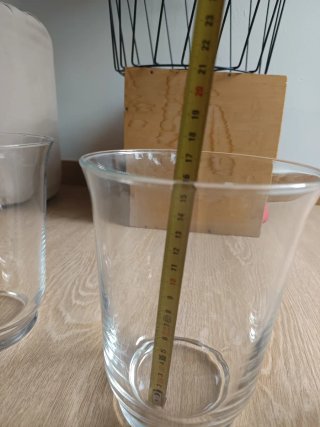 Set 3 Jarrones Ikea Cristal Transparente