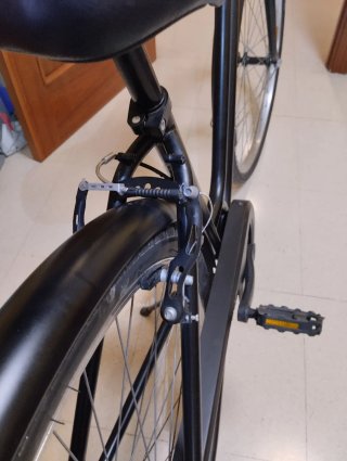 Bicicleta Paseo Mujer B'Twin elops 100 Negra
