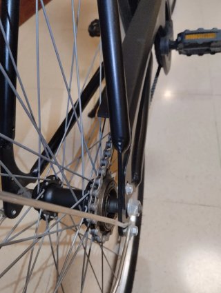 Bicicleta Paseo Mujer B'Twin elops 100 Negra