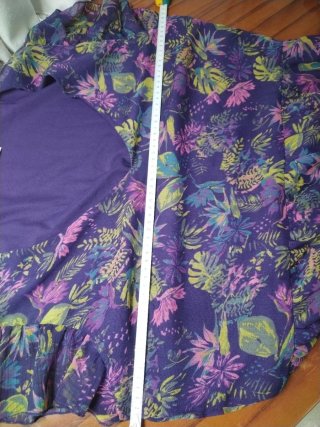 Vestido gasa estampado floral