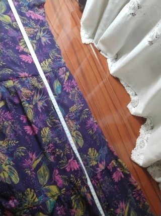 Vestido gasa estampado floral