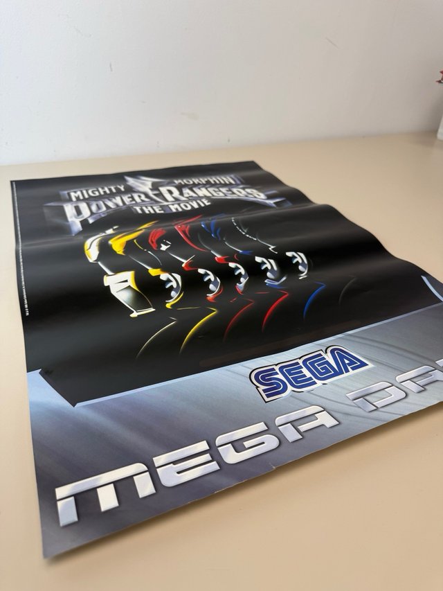 Poster Sega mega drive Power Rangers.