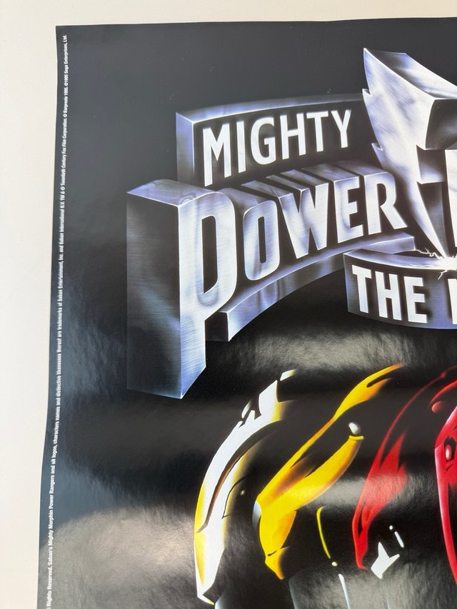 Poster Sega mega drive Power Rangers.