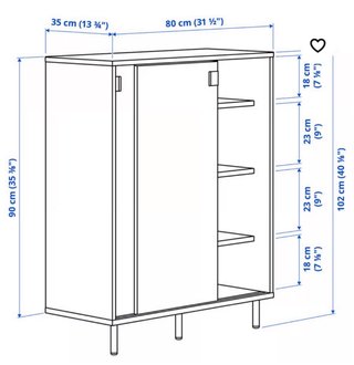 Zapatero Ikea Mackapar Blanco 16 pares