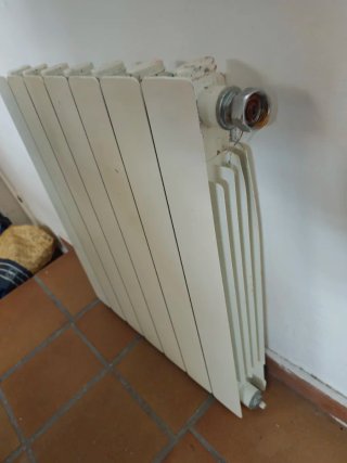 Radiador aluminio 7 elementos blanco