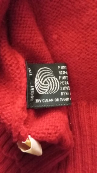 Chaqueta de lana roja Talla L