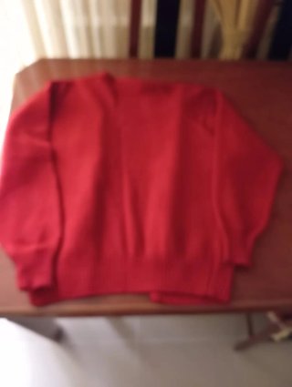 Chaqueta de lana roja Talla L