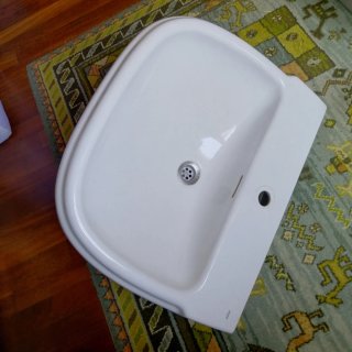 Lavabo ROCA DAMA Blanco Porcelana