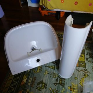 Lavabo ROCA DAMA Blanco Porcelana