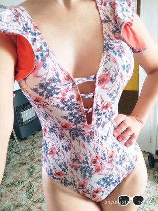 Traje de baño estampado floral