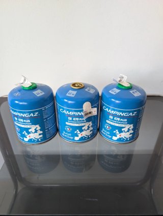 3 bombole di gas Campingaz CV 470 Plus Butano/Propano