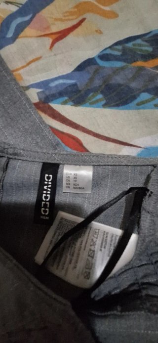 Completo pantaloni + top + coprispalla grigio