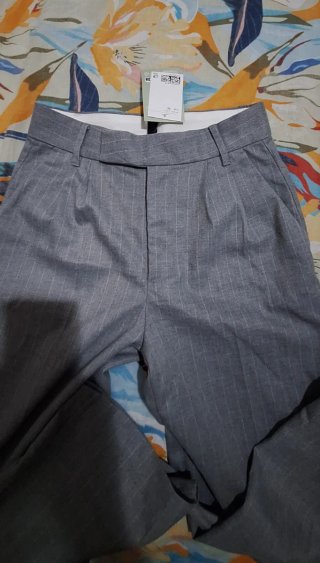 Completo pantaloni + top + coprispalla grigio