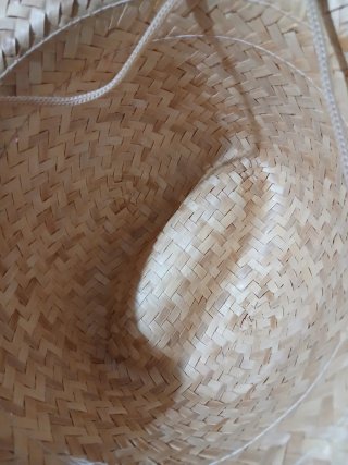 Cappello country in paglia leggerissima beige