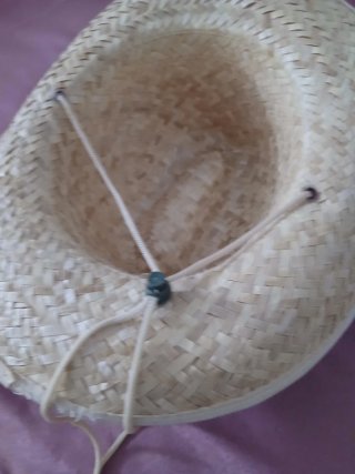 Cappello country in paglia leggerissima beige