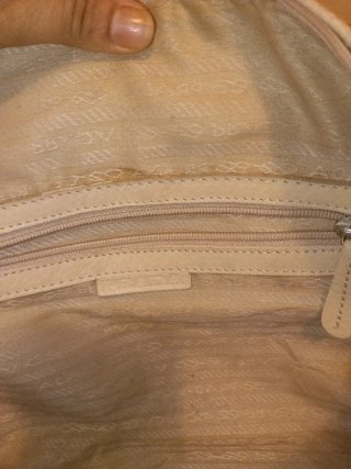 Borsa Prada Beige/Bianca Pelle