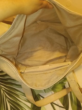 Borsa Prada Beige/Bianca Pelle