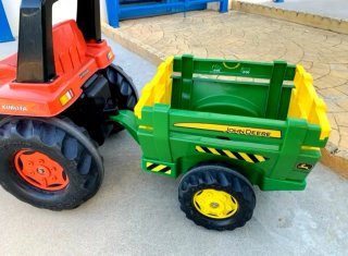 Tractor Infantil Kubota con Pala y Remolque