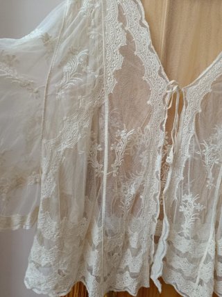 Cárdigan tul bordado talla única 48/50