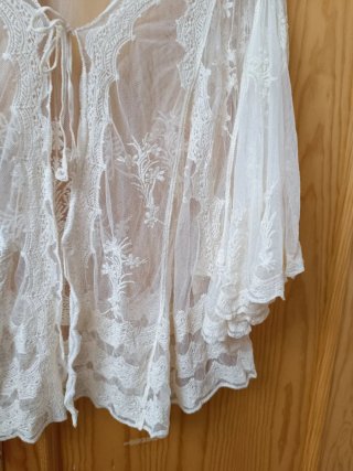 Cárdigan tul bordado talla única 48/50