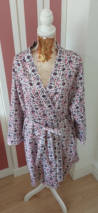 Conjunto Bata y Camisón Satén Indigo Sky