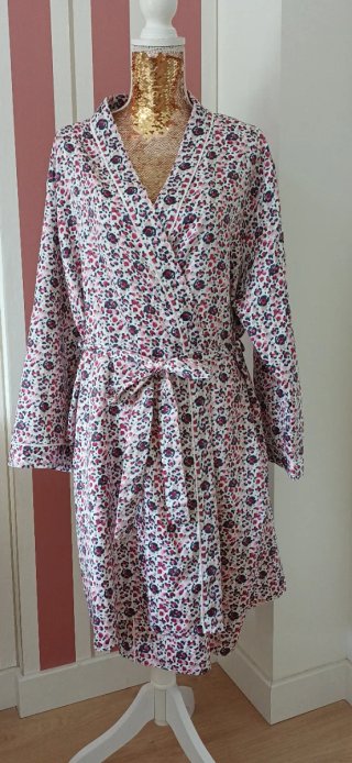 Conjunto Bata y Camisón Satén Indigo Sky