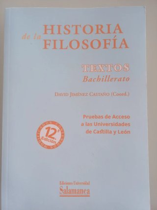 Historia de la filosofía textos : bachillerato