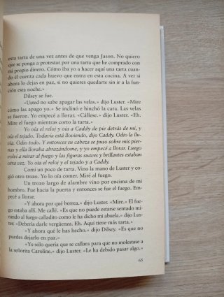 El ruido y la furia, William Faulkner