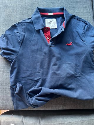 Polo Hollister Azul Marino Talla XL Stretch