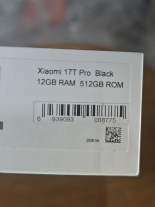 Xiaomi 17T Pro 512GB Negro Precintado