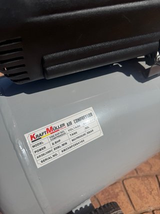 Compresor de aire 50L 2.5HP