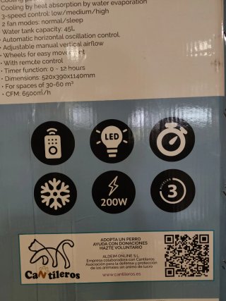 Climatizador Evaporativo KENEX 45L 200W
