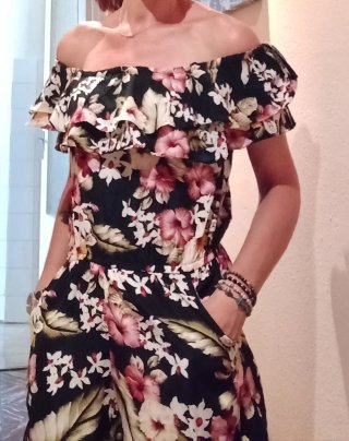 Mono corto estampado floral