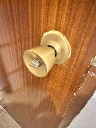 6 pares Tiradores de puerta dorados
