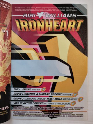 IronHeart 1 - Riri Williams - First Solo Title
