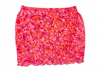 Falda corta verano estampado abstracto