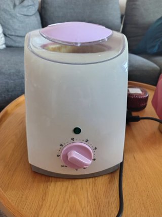 Fundidor de cera depilación rosa y blanco