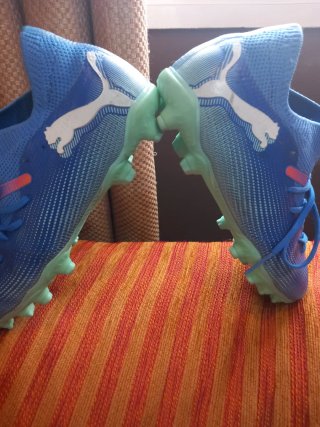 Botas de fútbol Puma césped artificial azul
