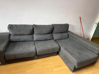 Sofá Chaise Longue Gris - Buen Estado