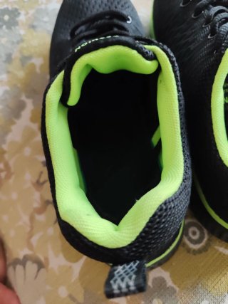 Tenis Zapatillas Deportivas Negras y Verdes