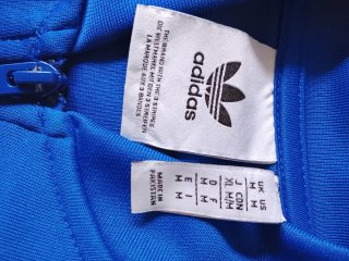 Chaqueta Adidas Azul con Rayas Blancas