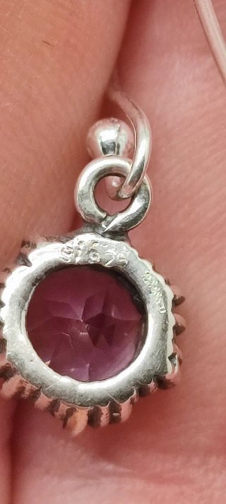 Pendientes de Plata y Amatista.